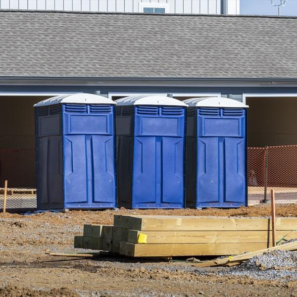 Heavy-duty construction site porta potty in Suffolk, Virginia
