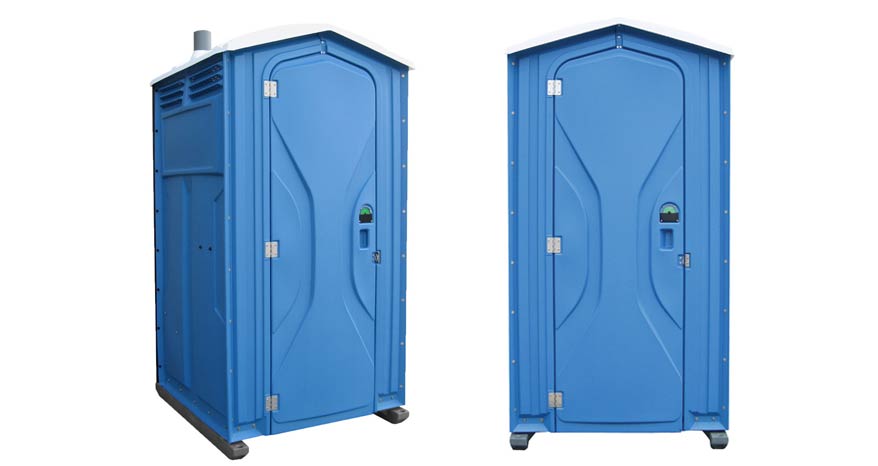Long-term porta potty units on site in Suffolk, Virginia